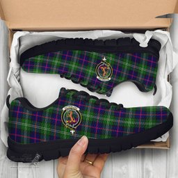 ScotsTee Shop Scottish Sutherland Modern Clan Crest Tartan Sneakers Tartan Casual Shoes