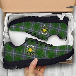 ScotsTee Shop Scottish Pringle Clan Crest Tartan Sneakers Tartan Casual Shoes
