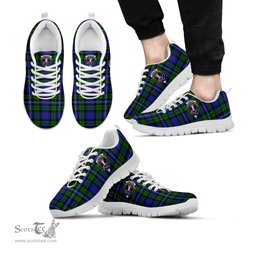 ScotsTee Shop Scottish Robertson Hunting Modern Clan Crest Tartan Sneakers Tartan Casual Shoes