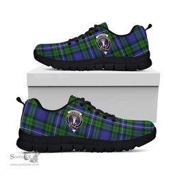 ScotsTee Shop Scottish Robertson Hunting Modern Clan Crest Tartan Sneakers Tartan Casual Shoes