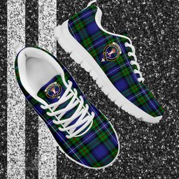 ScotsTee Shop Scottish Robertson Hunting Modern Clan Crest Tartan Sneakers Tartan Casual Shoes