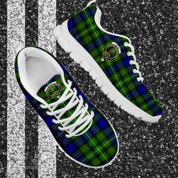 ScotsTee Shop Scottish Rollo Modern Clan Crest Tartan Sneakers Tartan Casual Shoes