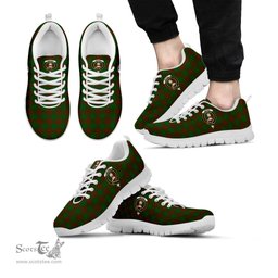 ScotsTee Shop Scottish Menzies Clan Crest Tartan Sneakers Tartan Casual Shoes