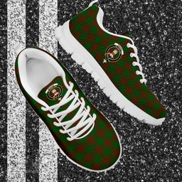 ScotsTee Shop Scottish Menzies Clan Crest Tartan Sneakers Tartan Casual Shoes