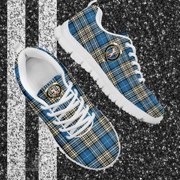 ScotsTee Shop Scottish Napier Ancient Clan Crest Tartan Sneakers Tartan Casual Shoes