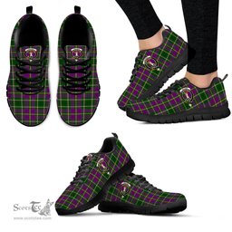 ScotsTee Shop Scottish Taylor Clan Crest Tartan Sneakers Tartan Casual Shoes