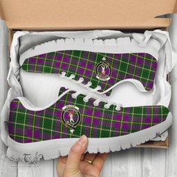 ScotsTee Shop Scottish Taylor Clan Crest Tartan Sneakers Tartan Casual Shoes