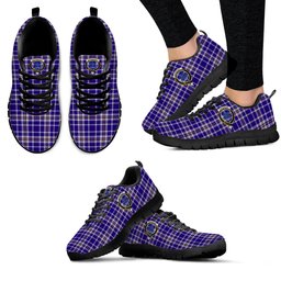 ScotsTee Shop Scottish Ochterlony Clan Crest Tartan Sneakers Tartan Casual Shoes