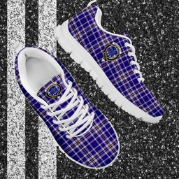 ScotsTee Shop Scottish Ochterlony Clan Crest Tartan Sneakers Tartan Casual Shoes