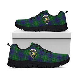 ScotsTee Shop Scottish Oliphant Clan Crest Tartan Sneakers Tartan Casual Shoes