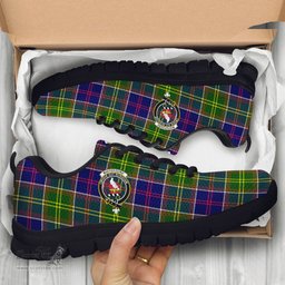 ScotsTee Shop Scottish Whitefoord Modern Clan Crest Tartan Sneakers Tartan Casual Shoes