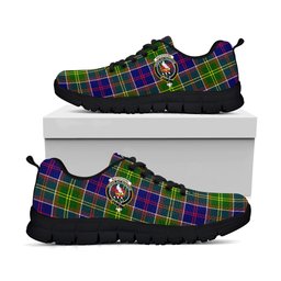 ScotsTee Shop Scottish Whitefoord Modern Clan Crest Tartan Sneakers Tartan Casual Shoes