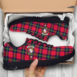 ScotsTee Shop Scottish Ruthven Modern Clan Crest Tartan Sneakers Tartan Casual Shoes