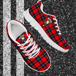 ScotsTee Shop Scottish Ruthven Modern Clan Crest Tartan Sneakers Tartan Casual Shoes