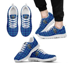 ScotsTee Shop Scottish Mercer Modern Clan Crest Tartan Sneakers Tartan Casual Shoes