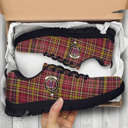 ScotsTee Shop Scottish Ogilvie (Ogilvy) of Strathallan Clan Crest Tartan Sneakers Tartan Casual Shoes
