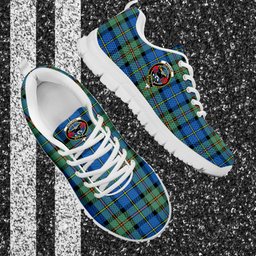ScotsTee Shop Scottish MacLeod of Harris Ancient Clan Crest Tartan Sneakers Tartan Casual Shoes