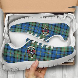 ScotsTee Shop Scottish MacLeod of Harris Ancient Clan Crest Tartan Sneakers Tartan Casual Shoes