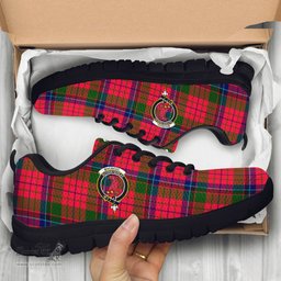 ScotsTee Shop Scottish MacNicol of Scorrybreac Clan Crest Tartan Sneakers Tartan Casual Shoes