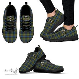 ScotsTee Shop Scottish MacLellan Ancient Clan Crest Tartan Sneakers Tartan Casual Shoes