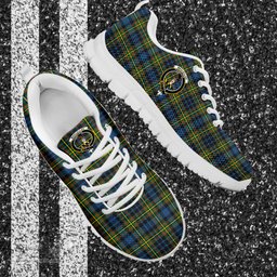 ScotsTee Shop Scottish MacLellan Ancient Clan Crest Tartan Sneakers Tartan Casual Shoes