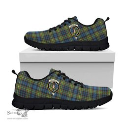 ScotsTee Shop Scottish MacLellan Ancient Clan Crest Tartan Sneakers Tartan Casual Shoes