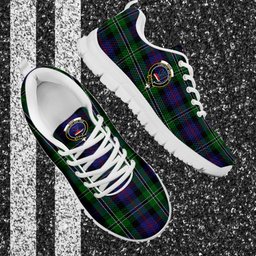ScotsTee Shop Scottish Rose Hunting Clan Crest Tartan Sneakers Tartan Casual Shoes