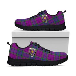ScotsTee Shop Scottish Wardlaw Modern Clan Crest Tartan Sneakers Tartan Casual Shoes