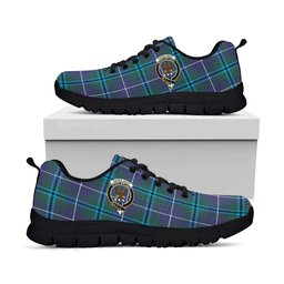ScotsTee Shop Scottish Sandilands Clan Crest Tartan Sneakers Tartan Casual Shoes