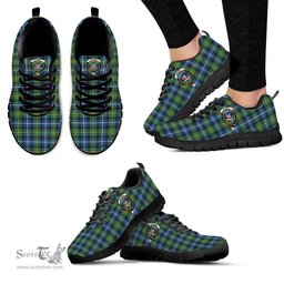 ScotsTee Shop Scottish MacNeil of Barra Ancient Clan Crest Tartan Sneakers Tartan Casual Shoes