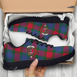 ScotsTee Shop Scottish Mar Clan Crest Tartan Sneakers Tartan Casual Shoes