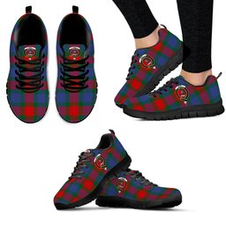 ScotsTee Shop Scottish Mar Clan Crest Tartan Sneakers Tartan Casual Shoes