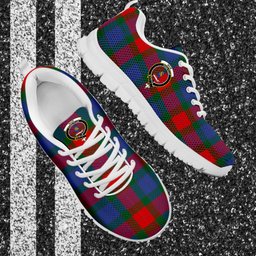 ScotsTee Shop Scottish Mar Clan Crest Tartan Sneakers Tartan Casual Shoes