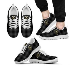 ScotsTee Shop Scottish Stewart Mourning Clan Crest Tartan Sneakers Tartan Casual Shoes