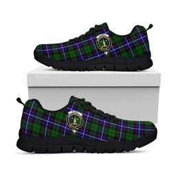 ScotsTee Shop Scottish Russell Modern Clan Crest Tartan Sneakers Tartan Casual Shoes