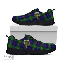 ScotsTee Shop Scottish MacThomas Modern Clan Crest Tartan Sneakers Tartan Casual Shoes