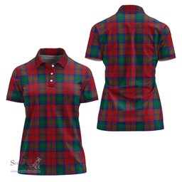 Scottish Auchinleck Clan Tartan Polo Shirt For Women, Women's Scottish Polo Shirt Scottish Plaid Tartan Plaid - ScotsTee - scotstee.com
