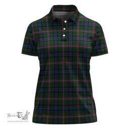 Scottish Allison Clan Tartan Polo Shirt For Women, Women's Scottish Polo Shirt Scottish Plaid Tartan Plaid - ScotsTee - scotstee.com