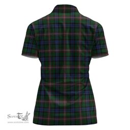 Scottish Allison Clan Tartan Polo Shirt For Women, Women's Scottish Polo Shirt Scottish Plaid Tartan Plaid - ScotsTee - scotstee.com