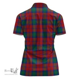 Scottish Auchinleck Clan Tartan Polo Shirt with Family Crest For Women, Women's Scottish Polo Shirt Scottish Plaid Tartan Plaid - ScotsTee - scotstee.com