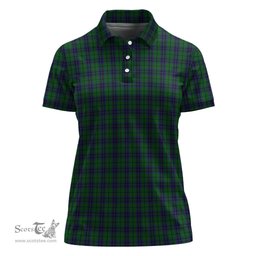Scottish Austin Clan Tartan Polo Shirt For Women, Women's Scottish Polo Shirt Scottish Plaid Tartan Plaid - ScotsTee - scotstee.com