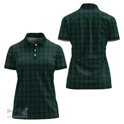 Scottish Austin Clan Tartan Polo Shirt For Women, Women's Scottish Polo Shirt Scottish Plaid Tartan Plaid - ScotsTee - scotstee.com