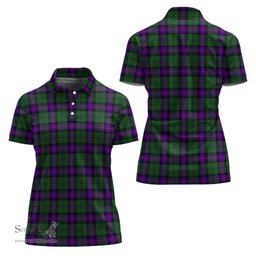 Scottish Armstrong Modern Clan Tartan Polo Shirt For Women, Women's Scottish Polo Shirt Scottish Plaid Tartan Plaid - ScotsTee - scotstee.com