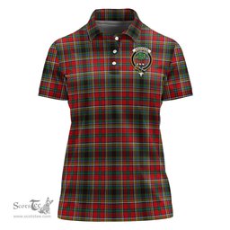 Scottish Anderson of Arbrake Clan Tartan Polo Shirt with Family Crest For Women, Women's Scottish Polo Shirt Scottish Plaid Tartan Plaid - ScotsTee - scotstee.com