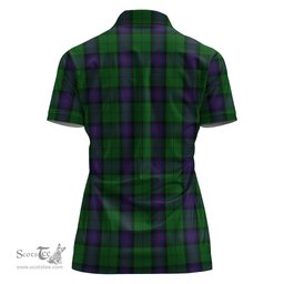 Scottish Armstrong Clan Tartan Polo Shirt with Family Crest For Women, Women's Scottish Polo Shirt Scottish Plaid Tartan Plaid - ScotsTee - scotstee.com