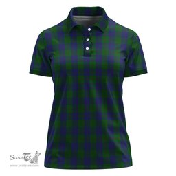 Scottish Barclay Clan Tartan Polo Shirt For Women, Women's Scottish Polo Shirt Scottish Plaid Tartan Plaid - ScotsTee - scotstee.com