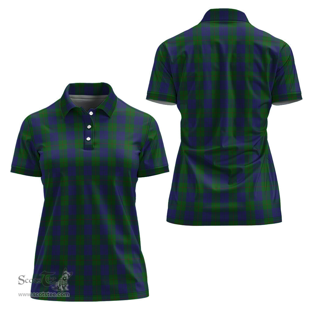 Scottish Barclay Clan Tartan Polo Shirt For Women, Women's Scottish Polo Shirt Scottish Plaid Tartan Plaid - ScotsTee - scotstee.com