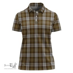 Scottish Baillie Dress Clan Tartan Polo Shirt For Women, Women's Scottish Polo Shirt Scottish Plaid Tartan Plaid - ScotsTee - scotstee.com