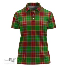 Scottish Baxter Modern Clan Tartan Polo Shirt For Women, Women's Scottish Polo Shirt Scottish Plaid Tartan Plaid - ScotsTee - scotstee.com