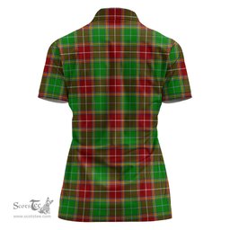 Scottish Baxter Modern Clan Tartan Polo Shirt For Women, Women's Scottish Polo Shirt Scottish Plaid Tartan Plaid - ScotsTee - scotstee.com